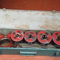 Filiera manuale rapid per tubi/4 testine più crick