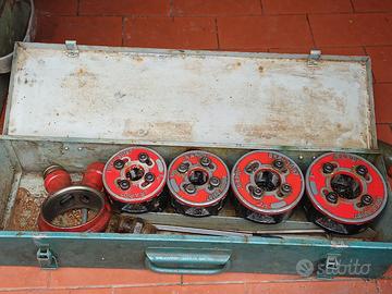 Filiera manuale rapid per tubi/4 testine più crick