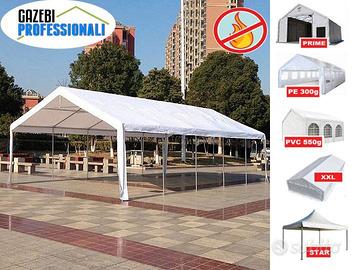 Tendone per feste 6x4m pvc certificato ignifugo