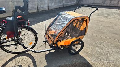Rimorchio bici Allen Sports ES2-O 2 posti