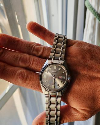 Seiko 6309 8010 vintage quadrante grigio perla 