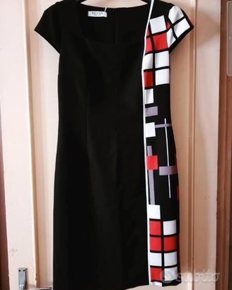 Tubino Nero della Edas &con lato bicolor taglia42 