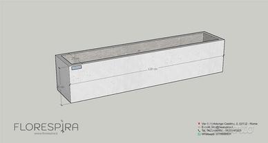 FABBRICA FIORIERE IN CEMENTO SU MISURA