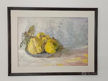 quadro natura morta dipinto con colori a olio