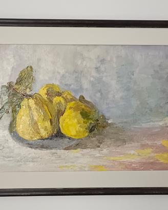 quadro natura morta dipinto con colori a olio