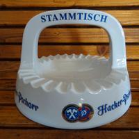 Posacenere in ceramica birra Hacker Pschorr