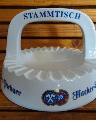 Posacenere in ceramica birra Hacker Pschorr
