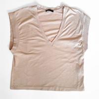 Canotta con scollo a V Zara - Beige| Taglia S