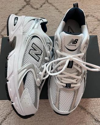 New Balance 530 White Silver Navy 37
