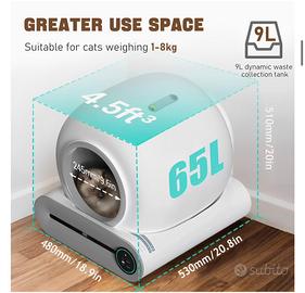 Lettiera gatto autopulente