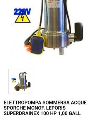 Pompa d immersione