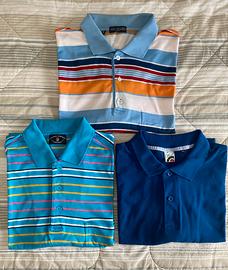 Set 3 Polo Uomo vari brand tema multicolore tg.XXL