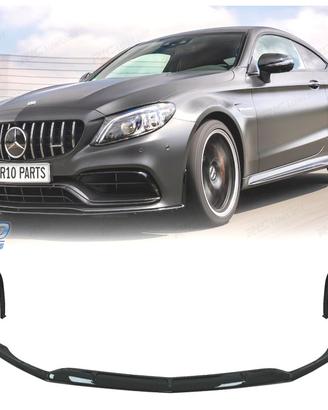 SPOILER LIP MERCEDES W205 C205 14-21 LOOK C63 NERO