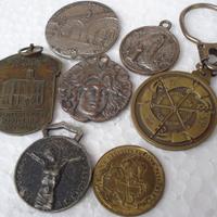 LOTTO DI 7 MONETE MEDAGLIE PORTACHIAVI RARE /176