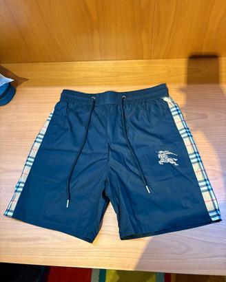 pantaloncini burberry neri nuovi