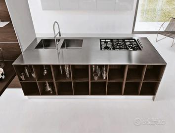 TITANIO Cucina con oasi Dispensa | 300 cm
