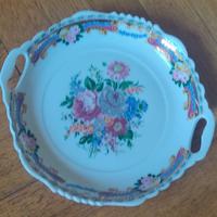 Ceramica Piatto fiori dipinto a mano con manici