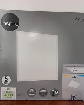 2 pannelli LED Inspire Anvik 60x60 nuovi