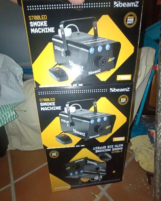 Macchina del fumo 3 led  ambra effetto fiamma
