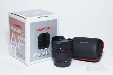 obiettivo Samyang 12mm f2 AF per Sony E