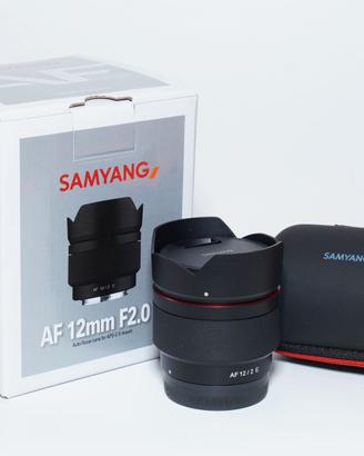 obiettivo Samyang 12mm f2 AF per Sony E