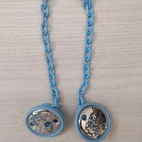 Catenelle portaciuccio in argento laminato bimbo