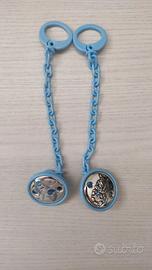 Catenelle portaciuccio in argento laminato bimbo