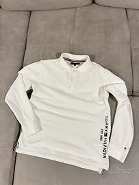 Polo tommy hilfilger 164 cm bianca