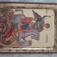 Icone in legno dorato