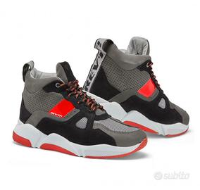 REV'IT Astro Nero Neon Rosso - Scarpe da Moto