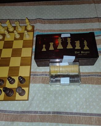 scacchi, dama, tena 3in 1 dal negro 