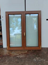 finestra pvc nuova rovere gold 118x129