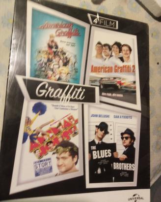 cofanetto 4 DVD graffiti,nuovo con imballo,prezzo 