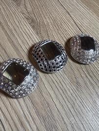 3 Casse Per Orologi Incastonate Argento