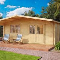 CASETTA DI LEGNO HEAVEN - 530x570x268h - 2 LOCALI
