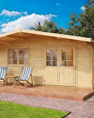 CASETTA DI LEGNO HEAVEN - 530x570x268h - 2 LOCALI