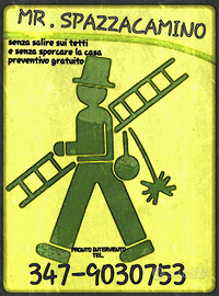 Spazzacamino spazza camino pulizia canne fumarie