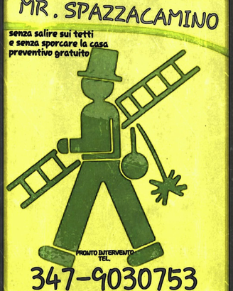 Spazzacamino spazza camino pulizia canne fumarie