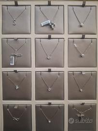 Collane e ciondoli in oro bianco