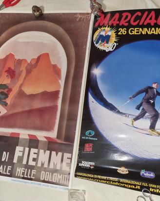 Marcialonga poster vintage val Fiemme e Fassa