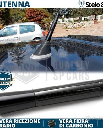 Antenna Radio 8cm OPEL in FIBRA CARBONIO AM-FM-DAB
