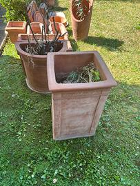 Vasi terracotta da balcone o da giardino