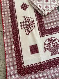 Tovaglia in cotone con 6 tovaglioli