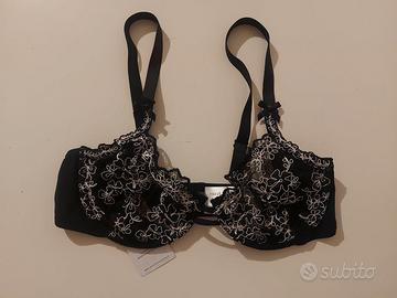 Completo intimo Cattadori nero con pizzo taglia 4