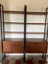 COPPIA DI LIBRERIE MODULARI VINTAGE