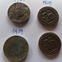 24)      17 monete da 20 centesimi Vitt. Eman. III