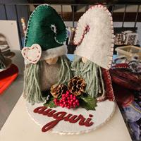 coppia di gnometti natalizi 