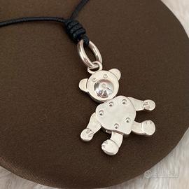 Pomellato collana ciondolo orso orsetto argento