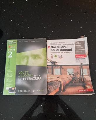 libri scolastici italiano e storia 4 superiore 