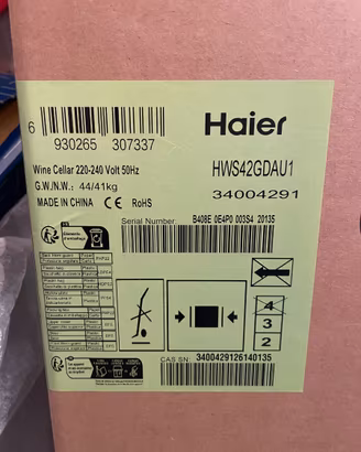 Cantinetta vini Haier HWS42GDAU1 nuova ancora imba
